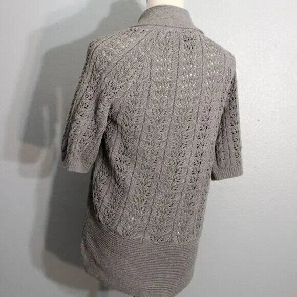 SONOMA KIMONO TEXTURED KNIT OPEN CARDIGAN SWEATER SIZE S - Picture 9 of 10
